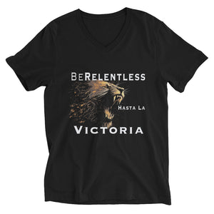 Hasta La Victoria - BCULTURE Unisex Short Sleeve V-Neck T-Shirt