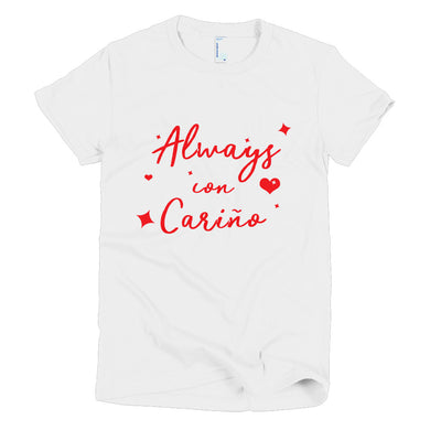 Always Con Carino Stars & Hearts Short sleeve women's t-shirt Love Is The Answer