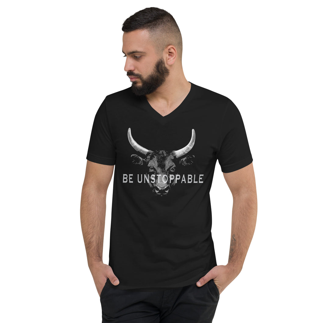 Be Unstoppable BCULTURE Unisex Short Sleeve V-Neck T-Shirt