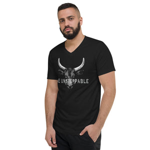 Be Unstoppable BCULTURE Unisex Short Sleeve V-Neck T-Shirt