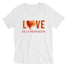 Love Is The Answer Unisex Short Sleeve V-Neck T-Shirt