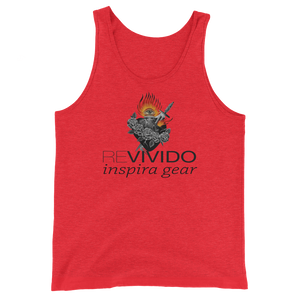 Revivido Corazon & Fire Unisex  Tank Top