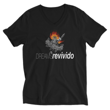 Dreams Revivido Corazon & Fire Unisex Short Sleeve V-Neck T-Shirt