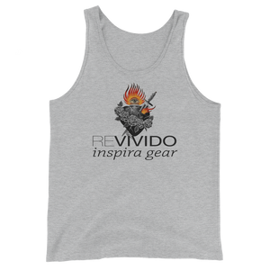 Revivido Corazon & Fire Unisex  Tank Top