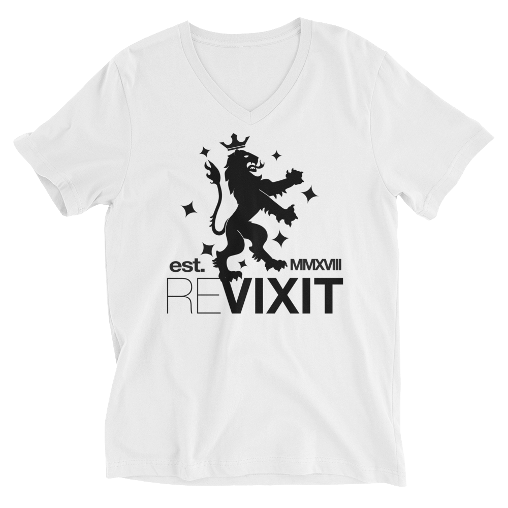 Revixit est. MMXVIII Unisex Short Sleeve V-Neck T-Shirt