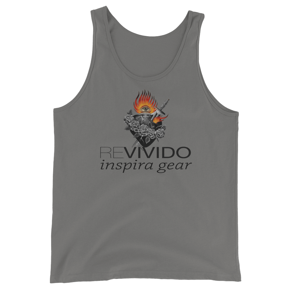 Revivido Corazon & Fire Unisex  Tank Top