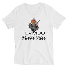 REVIVIDO Puerto Rico Unisex Short Sleeve V-Neck T-Shirt