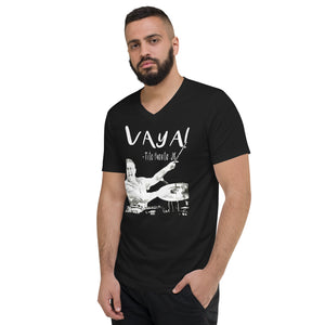 Vaya! Tito Puente JR Unisex Short Sleeve V-Neck T-Shirt