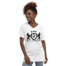 Revivido Shield & Crown Unisex Short Sleeve V-Neck T-Shirt